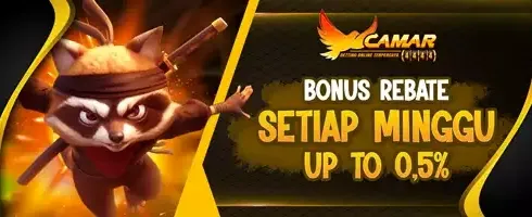 Mingguan Rebate Slot 0.5% promotion banner
